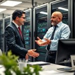 Стоечный сервер Dell в дата-центре