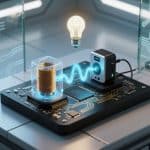 Схема работы беспроводной системы передачи энергии.