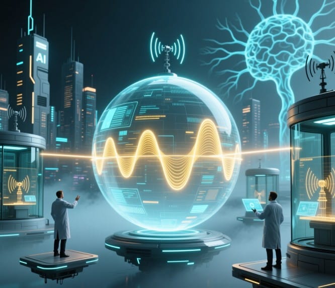 ферическая антенная установка ближнего поля в лаборатории SwRI